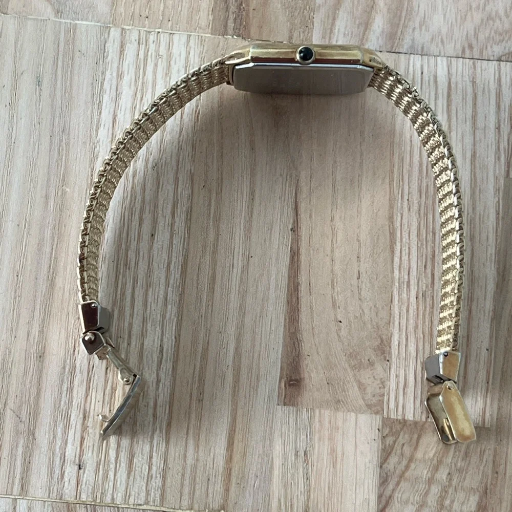 Seiko Lassale Ultra Rare Vintage Luxury Watch Gold Weave Bracelet Sparkling Dial